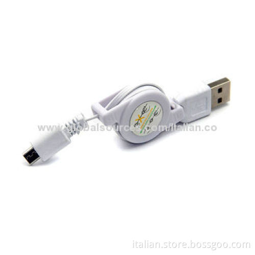 Good Quality Retractable Micro USB Cable for Samsung/HTC, Easy to Use and CarryNew